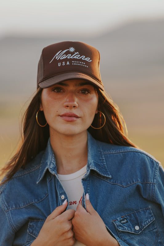 Dark Brown Trucker Hat