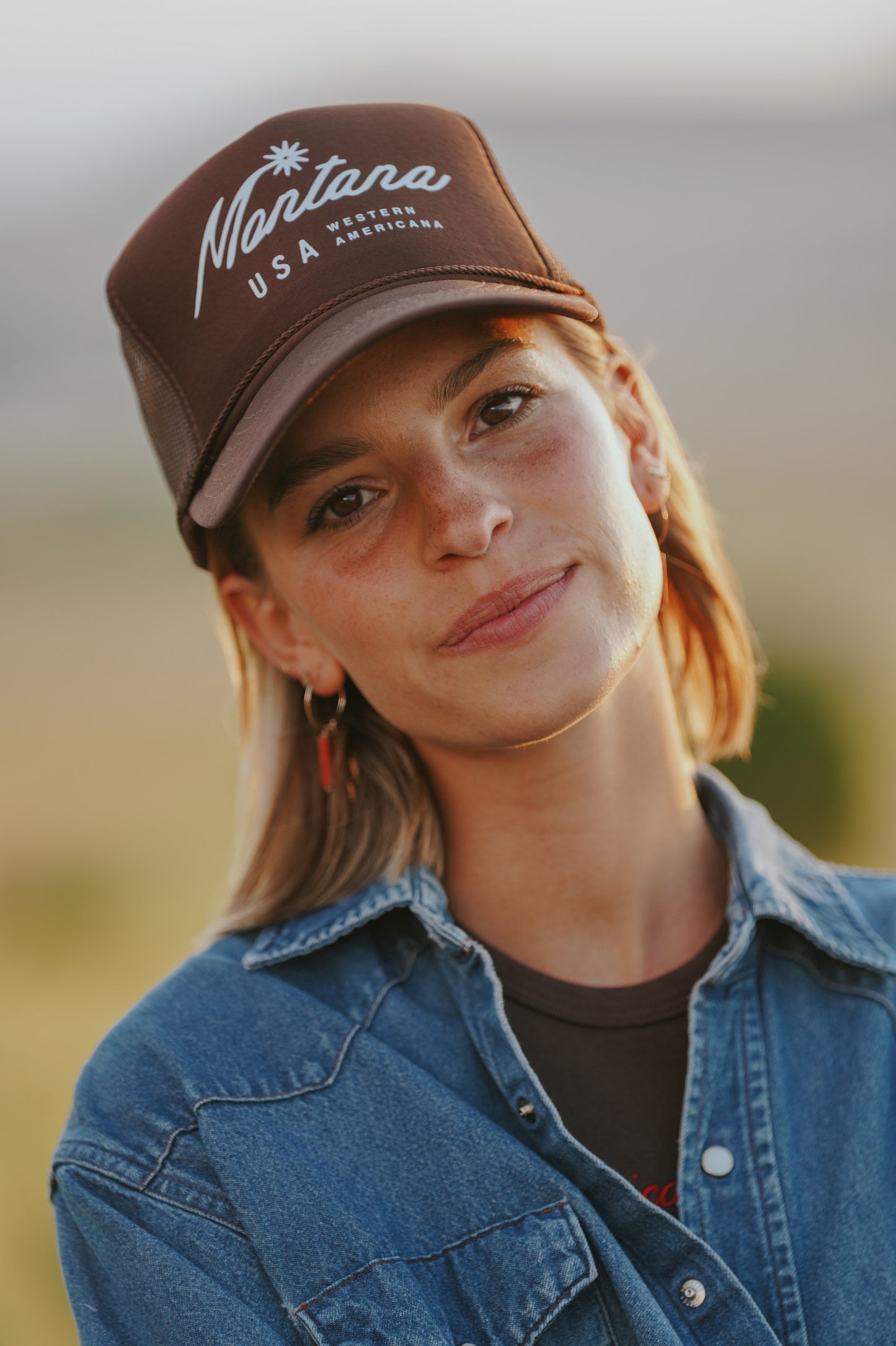 Dark Brown Trucker Hat